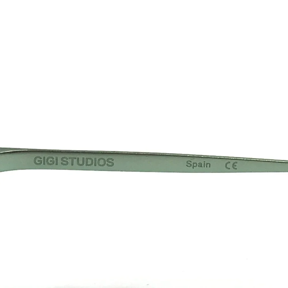 Gigi Studios Eyeglasses Frames BLAIR 6921/3 Green Silver Wire Rim 53-18-140